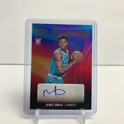2023-24 NBA Hoops - Rookie Ink Auto #RI-NNJ James Nnaji RC Hornets - Image 1 of 2