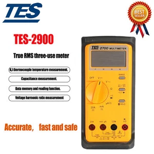 TES-2900 True RMS Multimeter Smart Ohm für Bodenwiderstandsmessung - Bild 1 von 8