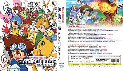 DVD ANIME~Digimon Movie Collection 15 In 1~sottotitoli In Inglese&Tutta La Regione+REGALO GRATUITO • 34.18€