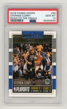 2018 Panini Hoops Road to the Finals #/999 PSA 10 #50 Stephen Curry Steph