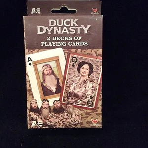 NEW 2013 DUCK DYNASTY MIB 2 DECKS OF PLAYING CARDS SHELDON COOPER LEONARD - Picture 1 of 2