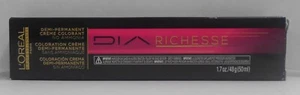 New Pkg LOREAL DIA RICHESSE Demi-Permanent Hair Color Cream (Black Box) ~1.7 oz. - Picture 1 of 3