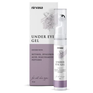 Nirvasa Under Eye Gel Cream with Roll On | Enriched with Hyaluronic Acid, 15ML - Picture 1 of 6