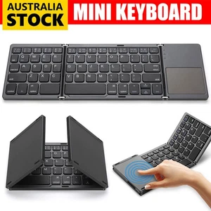 Slim Wireless Bluetooth Keyboard Keyboard for iPad iPhone Mac Android Tablet - Picture 1 of 12