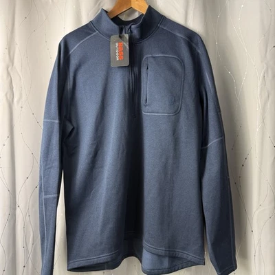 Pulôver Bass Outdoor 1/4 Zíper Lã Forrado Jaqueta de Algodão Roupa Externa Masculina Tamanho G - Imagem 1 de 4