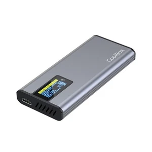 CoolBox M2 NMVe SSD enclosure and SATA 2.5 SSD with touch screen miniChase PS32, - Afbeelding 1 van 7