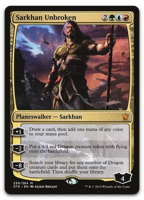 Sarkhan Unbroken #230 (NM) Dragons of Tarkir DTK Magic MTG - Image 1 of 2