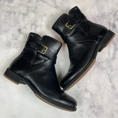 Botas de Moto Ecco Feminina Saunter Couro Preto Impermeável Tamanho 39 - Imagem 1 de 4