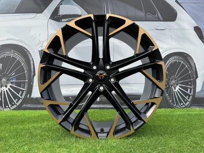 4X R20 Zoll 5X112 Cupra Style Schwarz Poliert Halb Matt Räder : Für Formentor - Bild 1 von 4