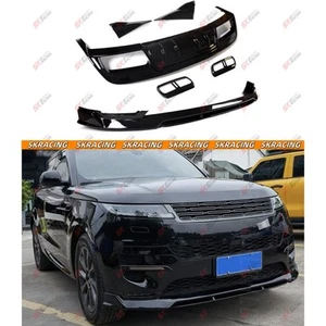 ABS Glossy Black Front Lip Rear Diffuser For Land Rover Range Rover Sport 23-25 - Bild 1 von 13