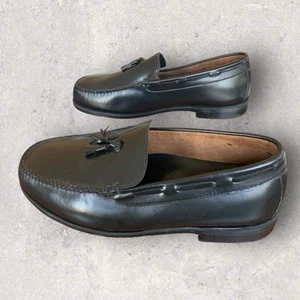HITCHCOCK LEATHER TASSEL LOAFERS MENS 15 6E WIDE EEEEEE MINT CONDITION - Picture 1 of 7