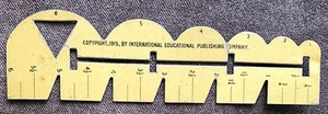 The Pickens Dressmaker’s Gauge ~ 1915 - 1930 Antique Metal Ruler & Gauge *rare * - Picture 1 of 4