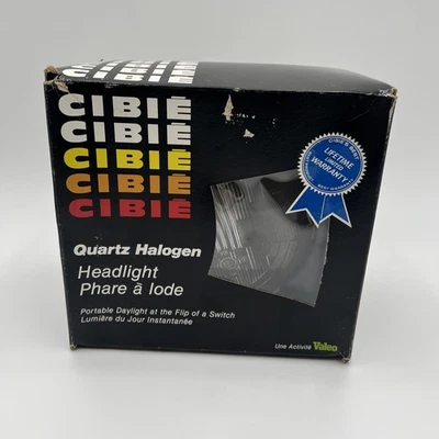 Farol Cibie Z-BEAM 7" H4 Single #70-34-02, Z's genuíno por volta dos anos 70 USADO COMO foto - Imagem 1 de 4