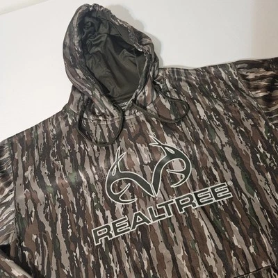 Sudadera con Capucha RealTree Para Hombre Talla Grande Marrón Verde Camuflaje Logo Adulto Foto 1 de 4