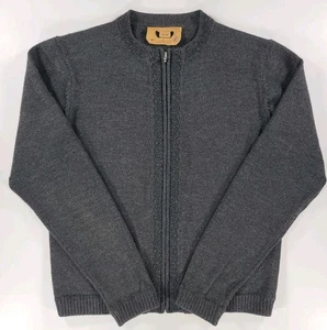 Smartwool Full Zip Cardigan Sweater Jacket Women Small Grey 100% Merino Wool - Picture 1 of 10