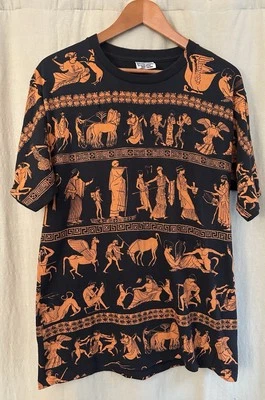 VTG SzL AOP Greek Mythology Single Stitch Wildwood Productions USA - Image 1 of 4