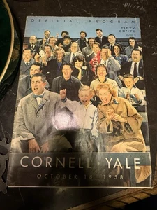 De colección FÚTBOL Yale vs. Cornell JUEGO Programa Oficial 18 de Octubre 1958 - Imagen 1 de 1