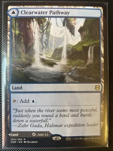 English - MTG Clearwater Pathway / Murkwater Pathway - Zendikar Rising - Picture 1 of 2