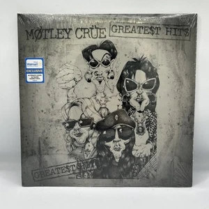 Motley Crue Greatest Hits Silver Marble Vinyl Alternate Cover New 2LP-Sealed - Picture 1 of 2