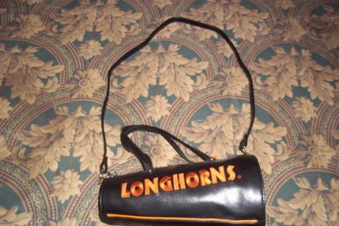 Texas Longhorns Cheerleader Megaphone Purse Handbag by Sandol Cover