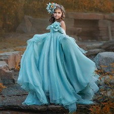 Lovely Flower Girl Dress Sleeveless Pleat Flowers A Line First Communion Dresses