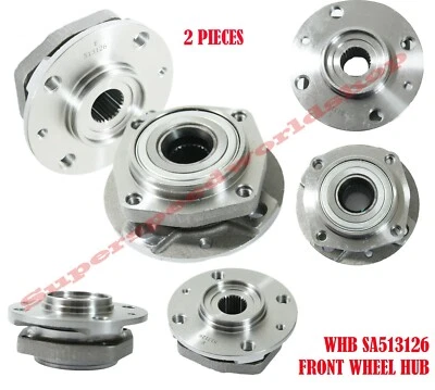 Cojinete de cubo de rueda delantera de 2 piezas para 90-98 Saab 9000 513126 4107462, 8971103 1 par Foto 1 de 4