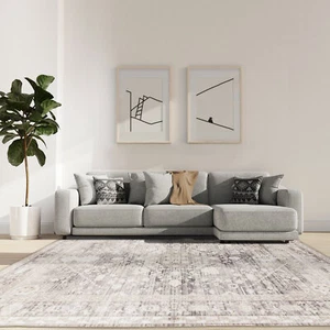 Daily Deal Extra Large Rugs Beige Plush Diamond Persian Carpet Mat Rug 240x340cm - Picture 1 of 20