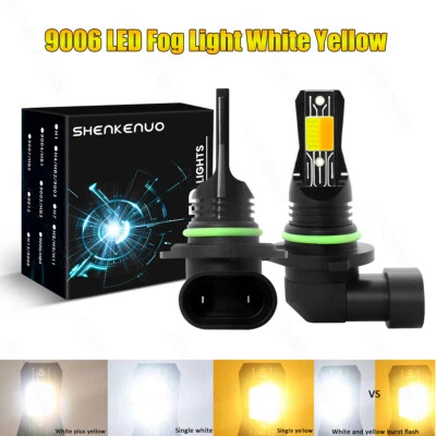 For 98-05 LEXUS GS 300 400 430 Fog Lights Bright 9006 White Yellow Switchback 2X - Image 1 of 4