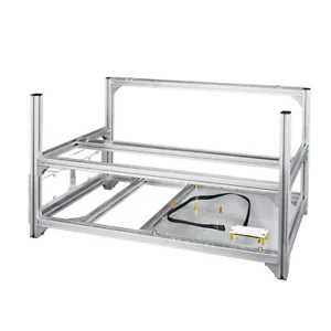 Baseltek 6 GPU Aluminum Mining Rig Open Air Frame Case BT-MINC6GP - Picture 1 of 6