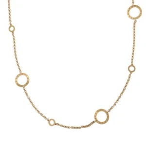 Bvlgari 18k Yellow Gold Signature 6 Large Circle Motif Necklace 37"L - Picture 1 of 5
