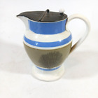 Antique English Mochaware Syrup Pitcher