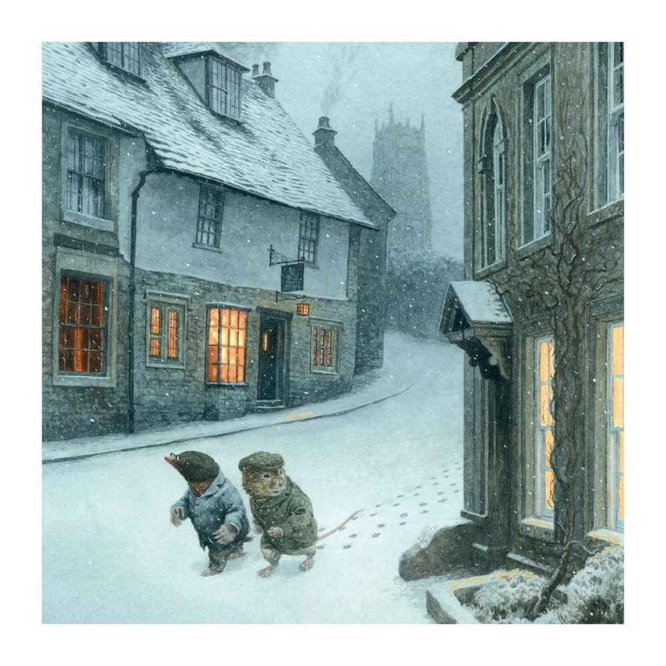MUSEUMS & GALLERIES Wind in the Willows Walking Through the Village Pack of 8 Christmas Cards