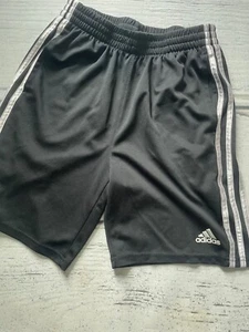 Adidas black and white athletic shorts Youth 14/16Smoke free home - Picture 1 of 3