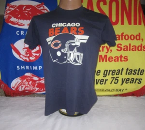 CHICAGO BEARS Screen Stars vintage T Shirt Men's Large 80s 90s NFL FOOTBALL CHI - Picture 1 of 4