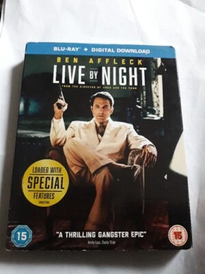 LIVE BY NIGHT BLU RAY NEW SEALED 2016 FILM BEN AFFLECK +EXTRAS ALL REGIONS - Image 1 of 2