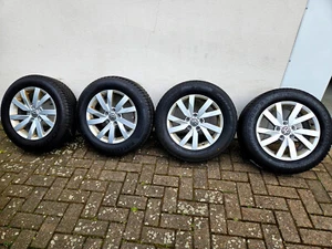 VW Passat Original 16" Zoll Alu Winterkompletträder - Bild 1 von 8