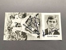 Konrad Wise GDR 1974 Original Rare World Cup 1974 Autograph Card 10x21