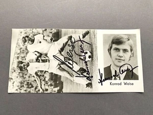 KONRAD WEISE DDR WM 1974 original seltene WM 1974-Autogrammkarte 10x21 - Picture 1 of 2