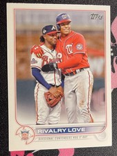 2022 Topps Update #US310 JUAN SOTO/OZZIE ALBIES RIVALRY LOVE BRAVES NATIONALS 