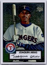 2007 TOPPS 1952 EDITION CHROME #5 JOAQUIN ARIAS RC 1317/1952 RANGERS