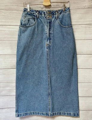 Vintage Jordache Denim Straight Midi Pencil Skirt Waist 29 - Image 1 of 4