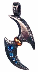 Spinning Glaive Pendant, Atlantis Metalware, Oceanic Necklace, Warrior, Gift - Picture 1 of 3