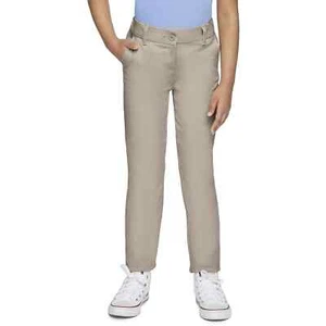 Wonder Nation Skinny Pants Slim Leg Girls School Uniform Size 16 Khaki - Picture 1 of 5