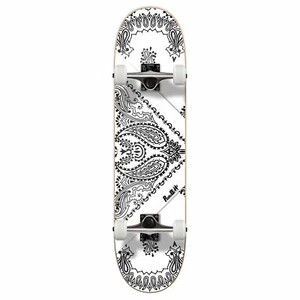 Yocaher Graphic Complete 7.75" Skateboard - Bandana White - Picture 1 of 5