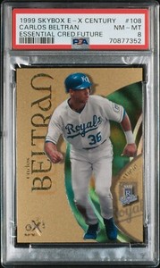 1999 SKYBOX E-X  CENTURY ESSENTIAL CREDENTIAL FUTURE  12/13 PSA 8