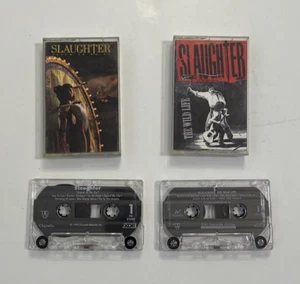 Slaughter 2 Cassette Lot: Stick it to ya and The Wild Life - Picture 1 of 5