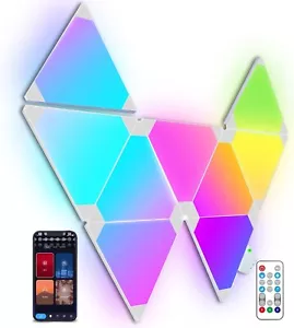 LED Light Panels, Smart LED Wall Lights RGB Gaming Lights&Remote Alexa Assistant - Picture 1 of 13