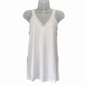 Lace Trim Vest Top by Kaleidoscope in White Size 12 - Picture 1 of 2