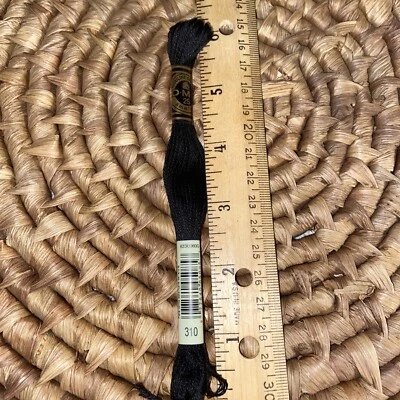 DMC 6-Strand Embroidery Cotton Floss, Black (117-310) 1 Pack 310 - Image 1 of 4