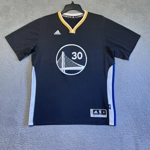 100% Authentic Stephen Curry Adidas Warriors Slate Sleeve Swingman Jersey Size M - Picture 1 of 20